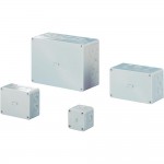 Настенная распределительная коробка из поликарбоната с метрической заглушкой - IP66 Rittal 9508.050, корпус и крышка серого цвета из армированного стекловолокна