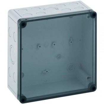 Пластиковая настенная распределительная коробка из полистирола Spelsberg PS 77-6-tm, (Д х Ш х В) 65 x 65 x 57 мм, цвет светло-серый, (RAL 7035)
