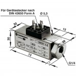 Пневмо выключатель давления 18D Norgren 0880300 подключ. G1/4, рабочее давл. (диапазон) 0.5 - 8 бар