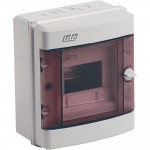 Коробка для автомата ISO IP55 с 6 разъемами IDE 20402, серый