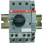 Автоматический выключатель с регулируемой тепловой защитой ABB MS 116-0,63 
