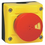Кнопка аварийного выключения с грибовидной заглушкой в корпусе LBX1420