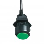 Кнопочный переключатель, серия 145 Elobau 145MT01A зеленый, 1 x вкл/(выкл), 48 В DC/AC 0.2 A