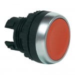 Плоская кнопка, фиксируемая BACO L21CA01 обод хромированный, кнопка красная