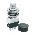 Миниатюрный-кнопочный переключатель 220 В/AC 2 A, серия 10400 APEM 10435A 1 x вкл/(выкл)