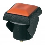 Кнопочный переключатель, вщелкивающийся, квадратный APEM IQC3S412 квадратный, 1x выкл/(вкл), 48 В/DC 200 мА
