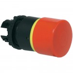 Кнопка грибовидная 32 мм BACO L22DQ01 размыкающая, с боковой индикацией желтым кольцом, кнопка красная