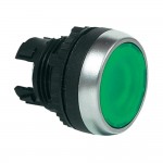 Кнопка плоская с подсветкой BACO L21AH20 подсветка зеленая