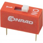 DIP-переключатель DS-серия Conrad DS-01 стандартных переключателей 1, 1 x вкл/выкл
