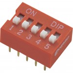 DIP-переключатель DS-серия Conrad DS-02 стандартных переключателей 2, 2 x вкл/выкл