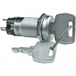 Переключатель с ключом SK12 250 В/AC 1 A NKK Switches SK12AAW01 монтажный диаметр 12 мм