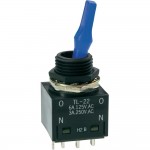 Тумблер со светодиодным индикатором NKK Switches 250 В/AC 3 A TL22DCAW015C 2 x Вкл/Вкл