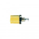 Миниатюрная втулка, изолированная BU 2400 Schnepp штифт-O: 2 мм, для пайки, 5 A, желтая, содержит: 1 шт.