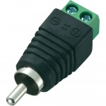 Электрический соединитель для разъемов колокольчиков Conrad LT-RAC-DC контактов: 2, черного цвета, 1 шт.