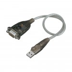 Кабель-адаптер MANHATTAN, USB 1.1 штекер тип A/D-SUB-штекер 9-контактов, серый, 0,45 м